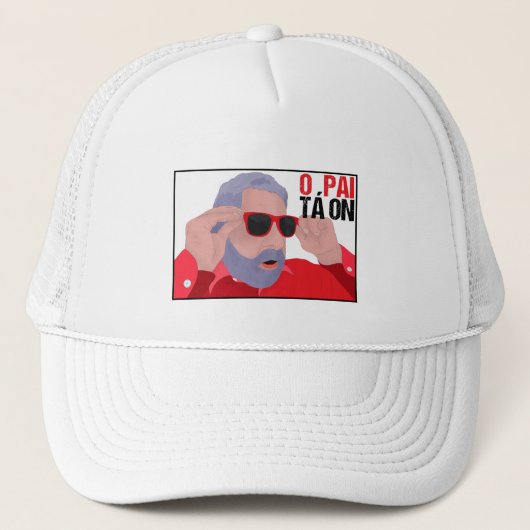 Funny Lula Meme with Sunglasses Trucker Pet (Voorkant)