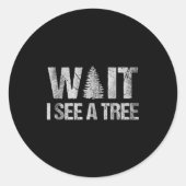 Funny Lumberjack Arborist Forester  Ronde Sticker (Voorkant)