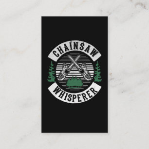 Funny Lumberjack Chainzaazaagwerkster Whisperer Wo Visitekaartje