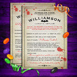 Funny Lunatic Asylum Halloween Party Invitations Kaart<br><div class="desc">Pas alle details aan op deze "krankzinnige asieltoelating" Uitnodigingen van de Halloween-partij voor een eenpartijverklaring!</div>