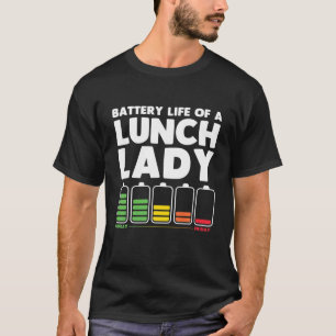 Funny Lunch Lady Art voor mannen Cafeteria Lunch T-shirt