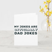 Funny Ly New Dad Daddy Jokes Fathers Day  Kaart (Gele Bloem)