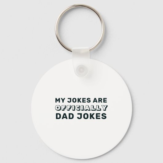 Funny Ly New Dad Daddy Jokes Fathers Day Sleutelhanger (Voorkant)