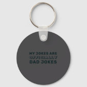 Funny Ly New Dad Daddy Jokes Fathers Day Sleutelhanger (Voorkant)
