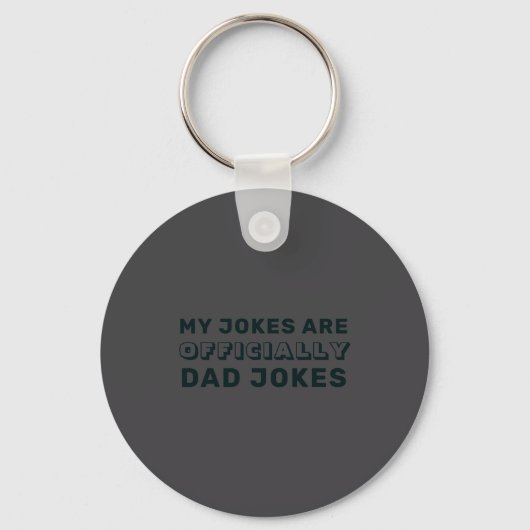 Funny Ly New Dad Daddy Jokes Fathers Day  Sleutelhanger (Voorkant)