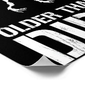 Funny Ly Older Than Dirt Birthday Novelty  Poster (Hoek)