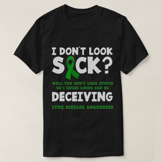 Funny Lyme Disease Warrior T-shirt (Design voorkant)