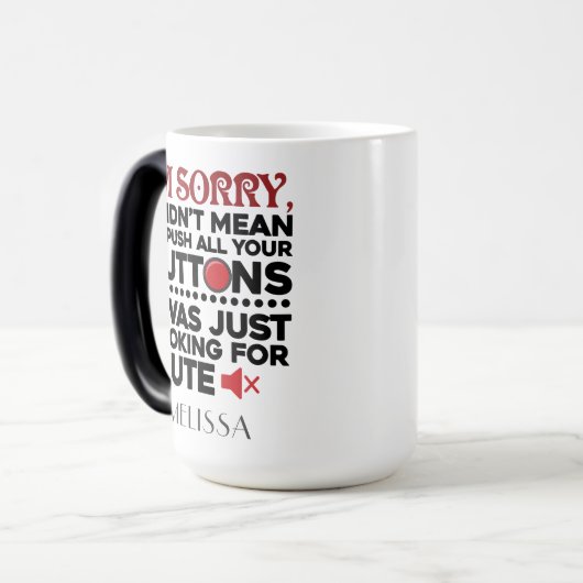 Funny Ma Birthday Personalized Gag Magische Mok (Voorkant links)