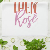 Funny Ma Life Wine Lover Girl Boss Pink Quote Theedoek (Gevouwen)