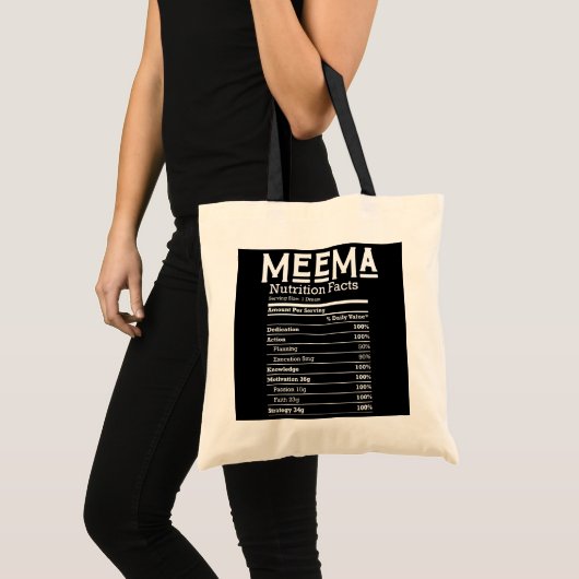 Funny Ma Meema Moederdag Grandma Nana Tote Bag (Voorkant (product))