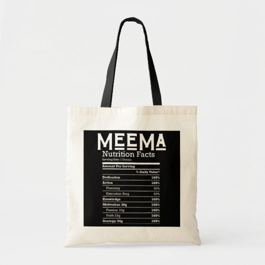 Funny Ma Meema Moederdag Grandma Nana Tote Bag (Voorkant)