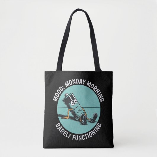 Funny Maandag Tote Bag (Voorkant)