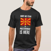Funny Macedonische vlaggenBalkanrepubliek Macedoni T-shirt (Voorkant)