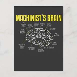 Funny Machinist Definition Quote Mechanic operator Briefkaart