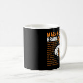 Funny Machinist Gifts - Brain van de machinist Koffiemok (Voorkant rechts)
