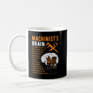 Funny Machinist Gifts - Brain van de machinist Koffiemok