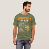 Funny Machinist Gifts Machinists Brain T-shirt (Voorkant volledig)