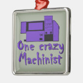 Funny Machinist Metalen Ornament (Links)