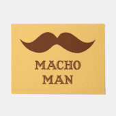Funny Macho Man Mustache Deurmat (Voorkant)