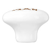 Funny Macho Man Mustache Keramische Knop (Zijkant)