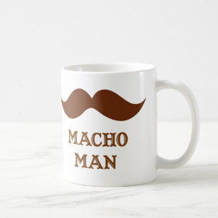 Funny Macho Man Mustache Koffiemok