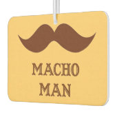 Funny Macho Man Mustache Luchtverfrisser (Links)