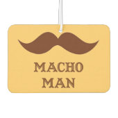 Funny Macho Man Mustache Luchtverfrisser (Voorkant)
