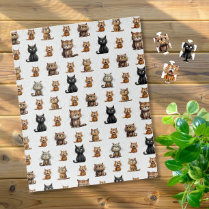 Funny Mad Angry Cats Schattige Legpuzzel