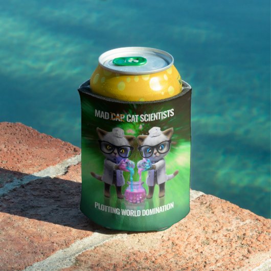 Funny Mad Cat Scientists die de wereldheerschappij Blikjeskoeler (Insitu Zwembad)