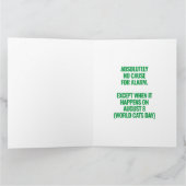 Funny Mad Cat Scientists die de wereldheerschappij Kaart (Binnen)