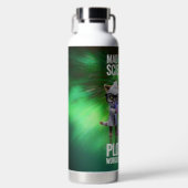 Funny Mad Cat Scientists die de wereldheerschappij Waterfles (Voorkant)