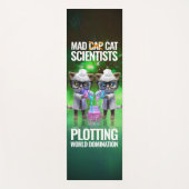 Funny Mad Cat Scientists die de wereldheerschappij Yogamat (Voorkant)