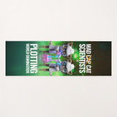 Funny Mad Cat Scientists die de wereldheerschappij Yogamat (Voorkant (horizontaal))