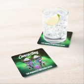 Funny Mad Cat Scientists Purrfect Birthday Kartonnen Onderzetters (Insitu)