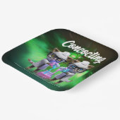 Funny Mad Cat Scientists Purrfect Birthday Papieren Bordje (Gebogen)