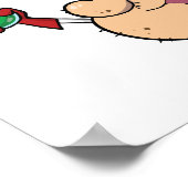 Funny Mad Scientist Holding Green Potion Poster (Hoek)