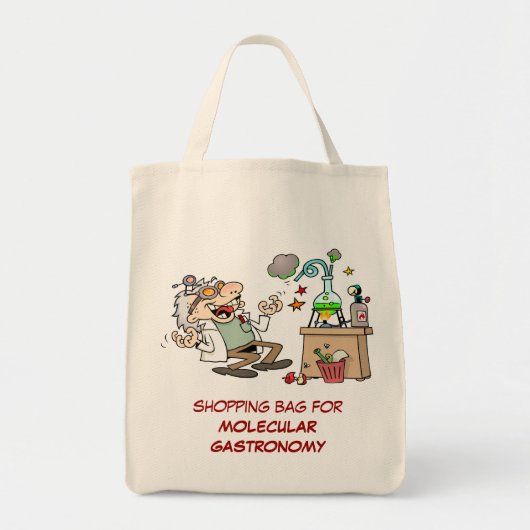 Funny Mad Scientist Tote Bag (Voorkant)