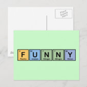 Funny made of Elements Briefkaart (Voorkant / Achterkant)
