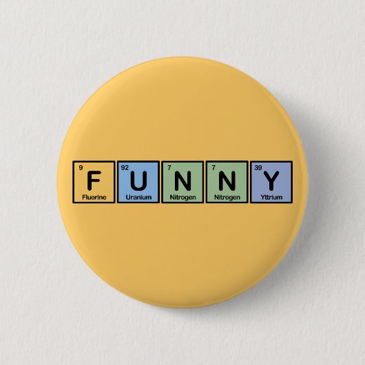 Funny made of Elements Ronde Button 5,7 Cm (Voorkant)