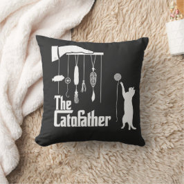 Funny Mafia Cat Parody Graphic Tee Kussen