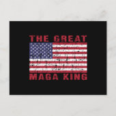 Funny MAGA King Trump Supporter Briefkaart (Voorkant)
