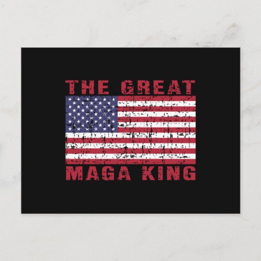 Funny MAGA King Trump Supporter Briefkaart (Voorkant)