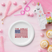 Funny MAGA King Trump Supporter Papieren Bordje (Feest)