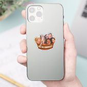 Funny MAGA Republikeinen Hel in een handtas Sticker (Telefoon)