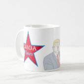 Funny MAGA Tears Trump Clown Political Coffee Mok (Voorkant links)