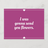 Funny Magenta Heart Border Briefkaart (Voorkant)