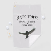 Funny Magic Golf Towel Birdie met Elke bal Golfhanddoek (Insitu)