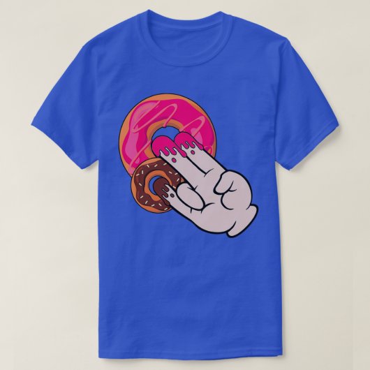 Funny Magic Hand Shocker Dirty Humor Cute Donut T-shirt (Design voorkant)