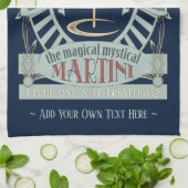 Funny Magical Martini Cocktail Personalized Theedoek (Gevouwen)