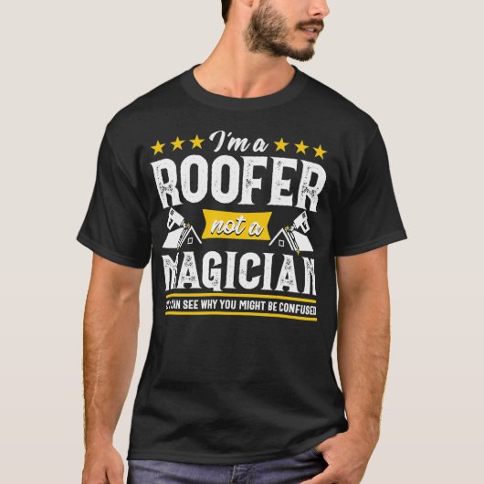 Funny Magicia Roofer Gift Mannen Mechanic Contract T-shirt (Voorkant)